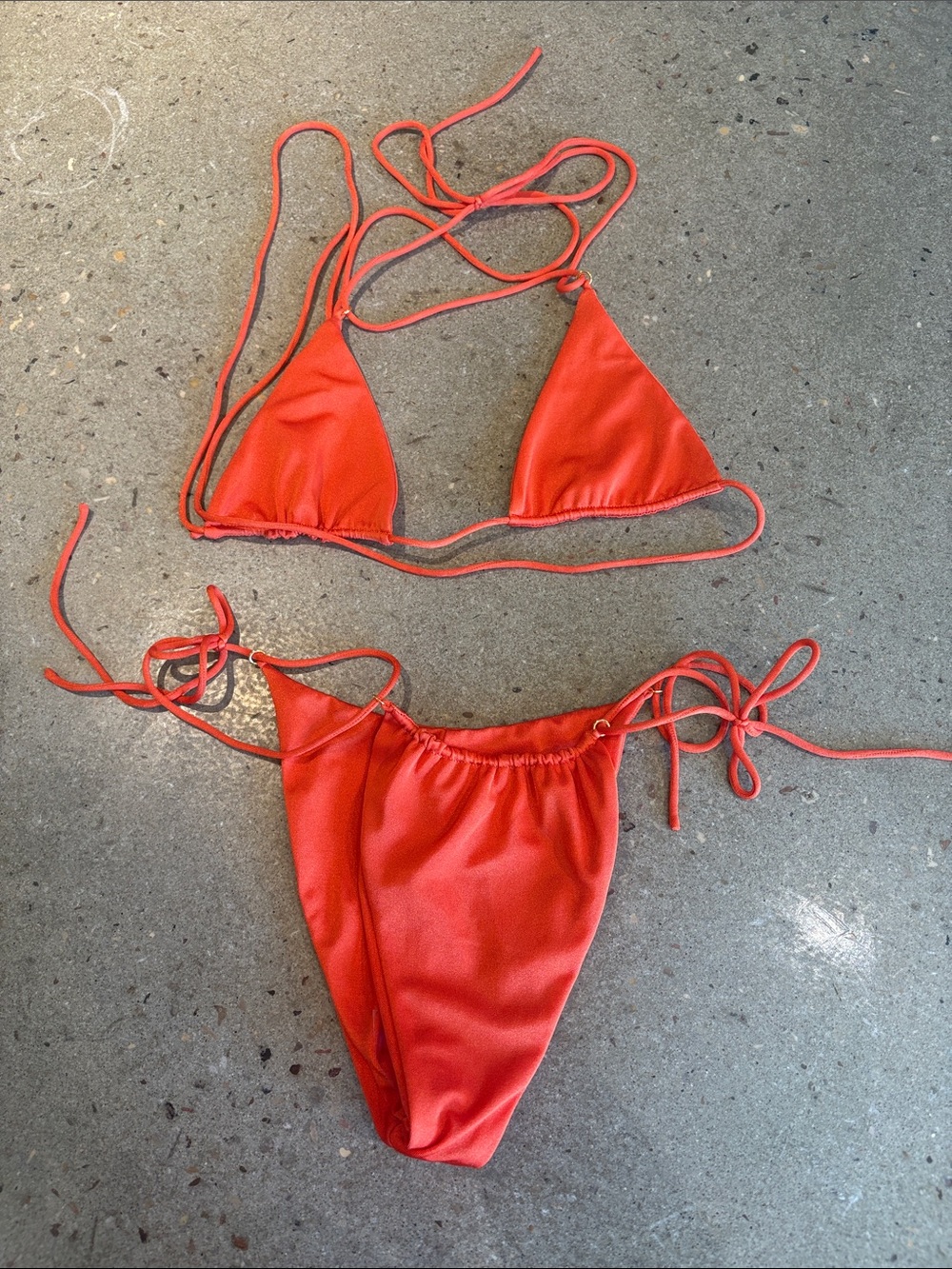 Sommer Swim Egitto Orange Bikini Set Size S